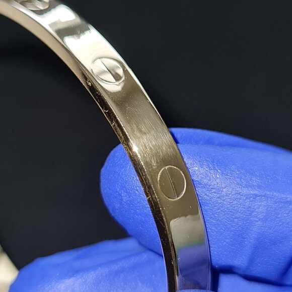 18k Gold bracelet - Bangle screw type design - Picture 4 of 15